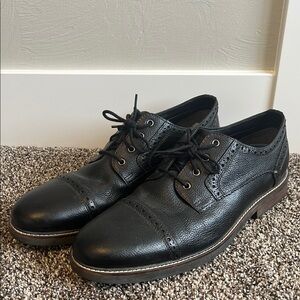 Black Leather Men's Dress Shoes
